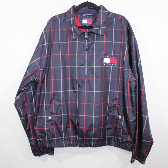 tommy hilfiger jacket half zip